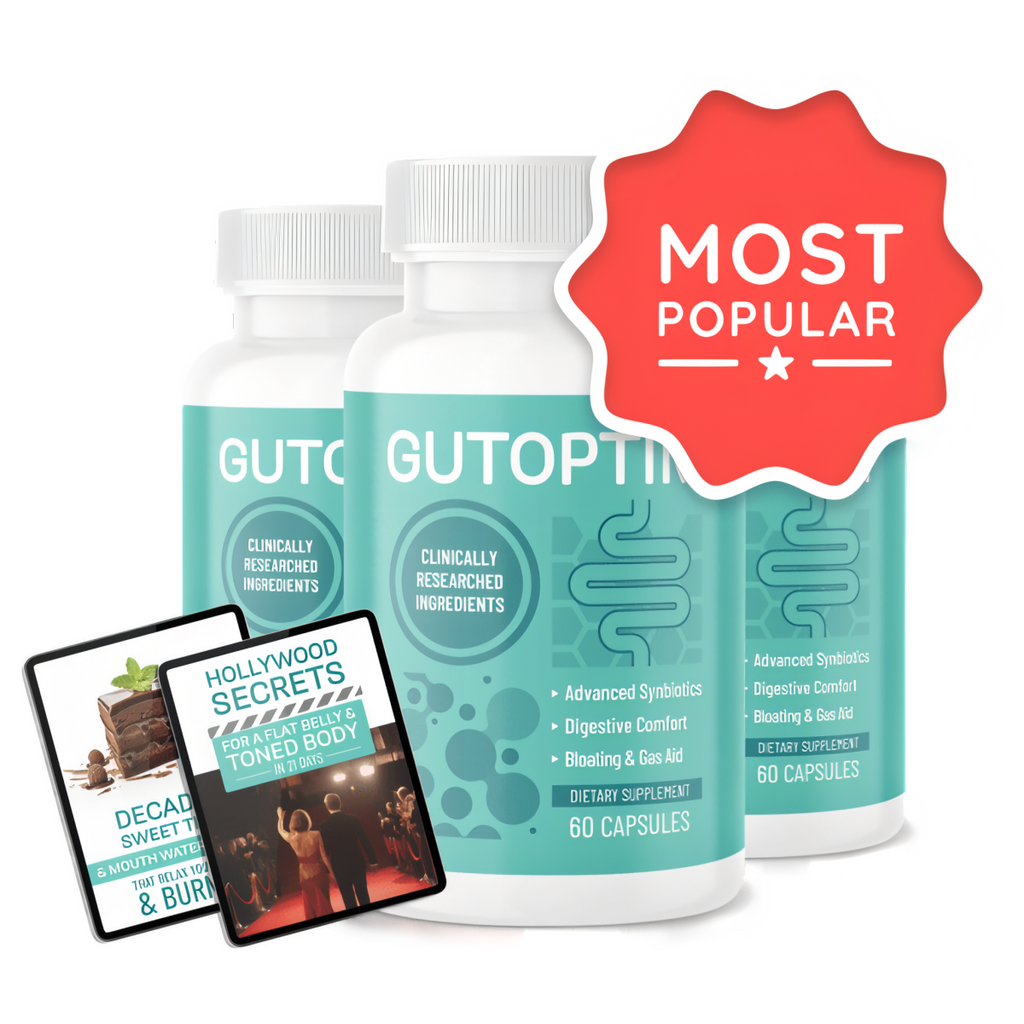 GutOptim - 3 Bottles + 2  Ebooks